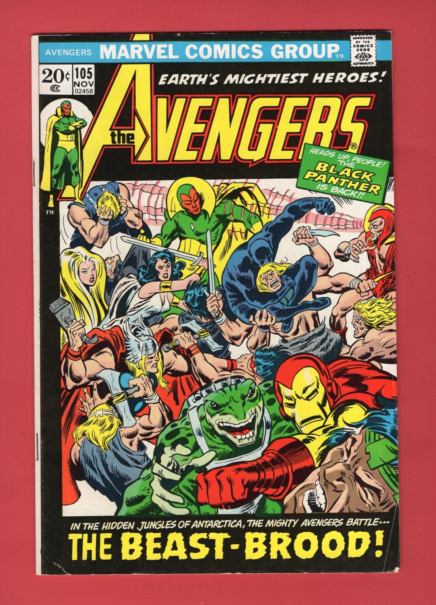 Avengers #105 (Nov 1972), 6.5 FN+