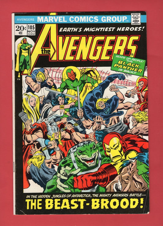 Avengers #105 (Nov 1972), 6.5 FN+