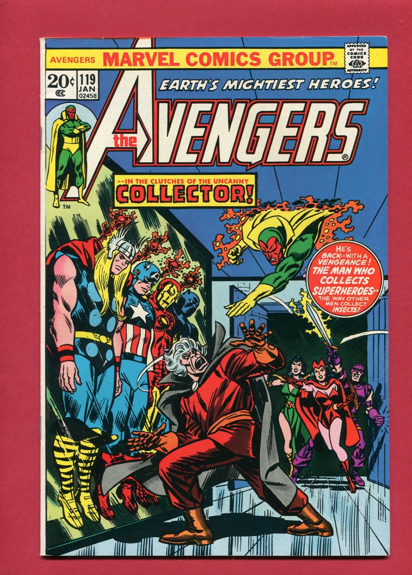 Avengers #119 (Jan 1974), 8.0 VF