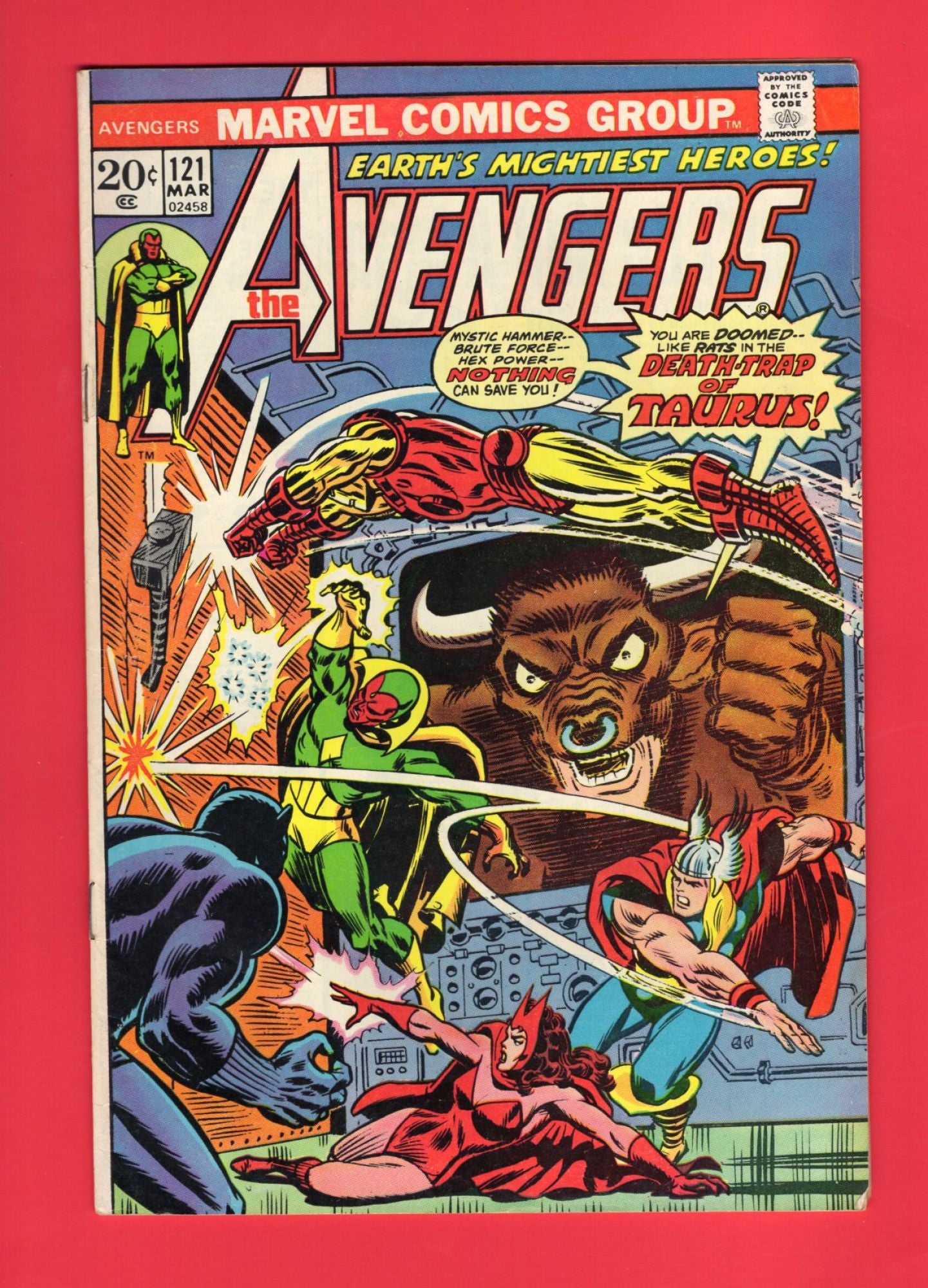 Avengers #121 (Mar 1974), 6.5 FN+