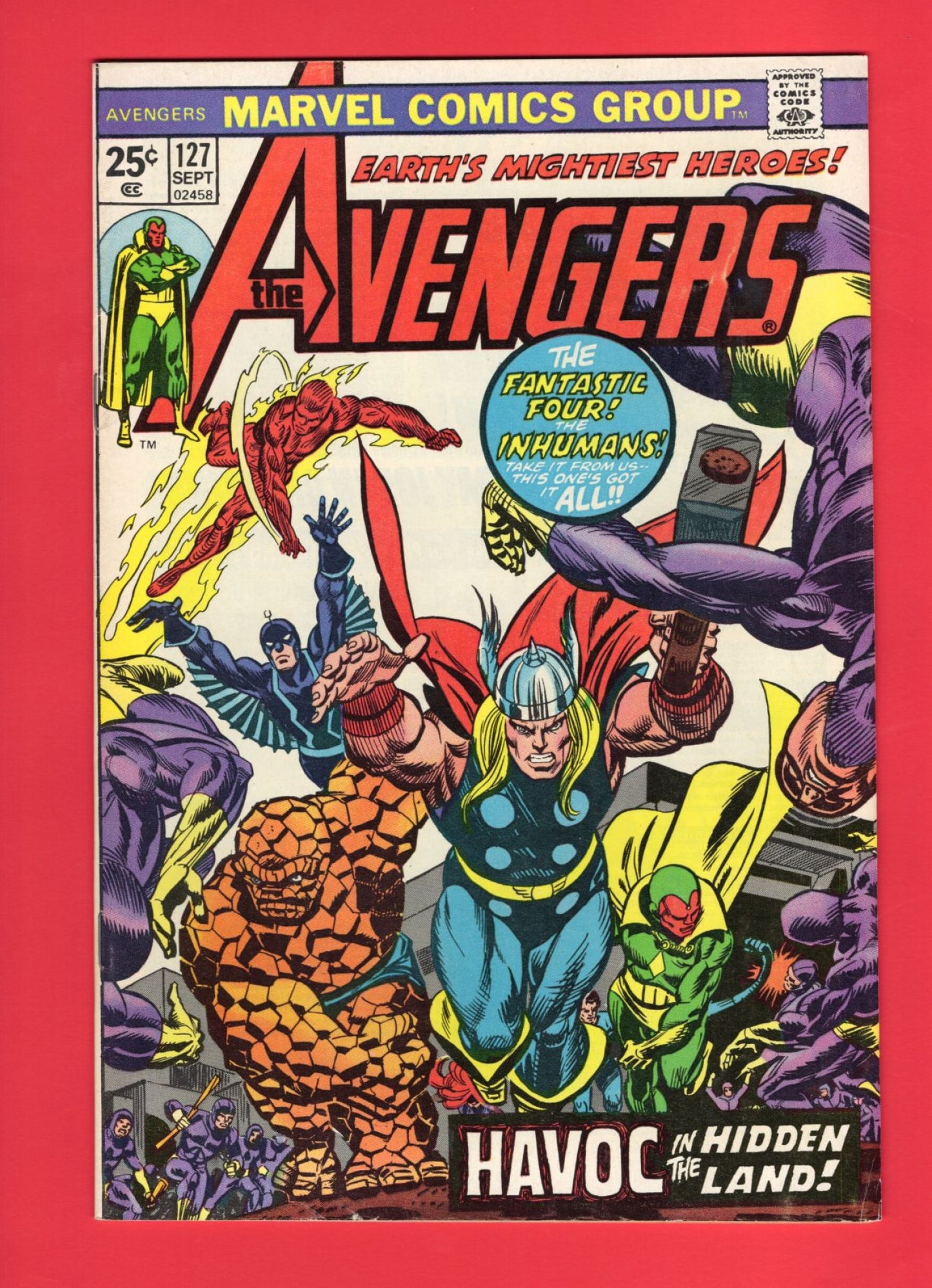 Avengers #127 (Sep 1974), 7.0 FN/VF