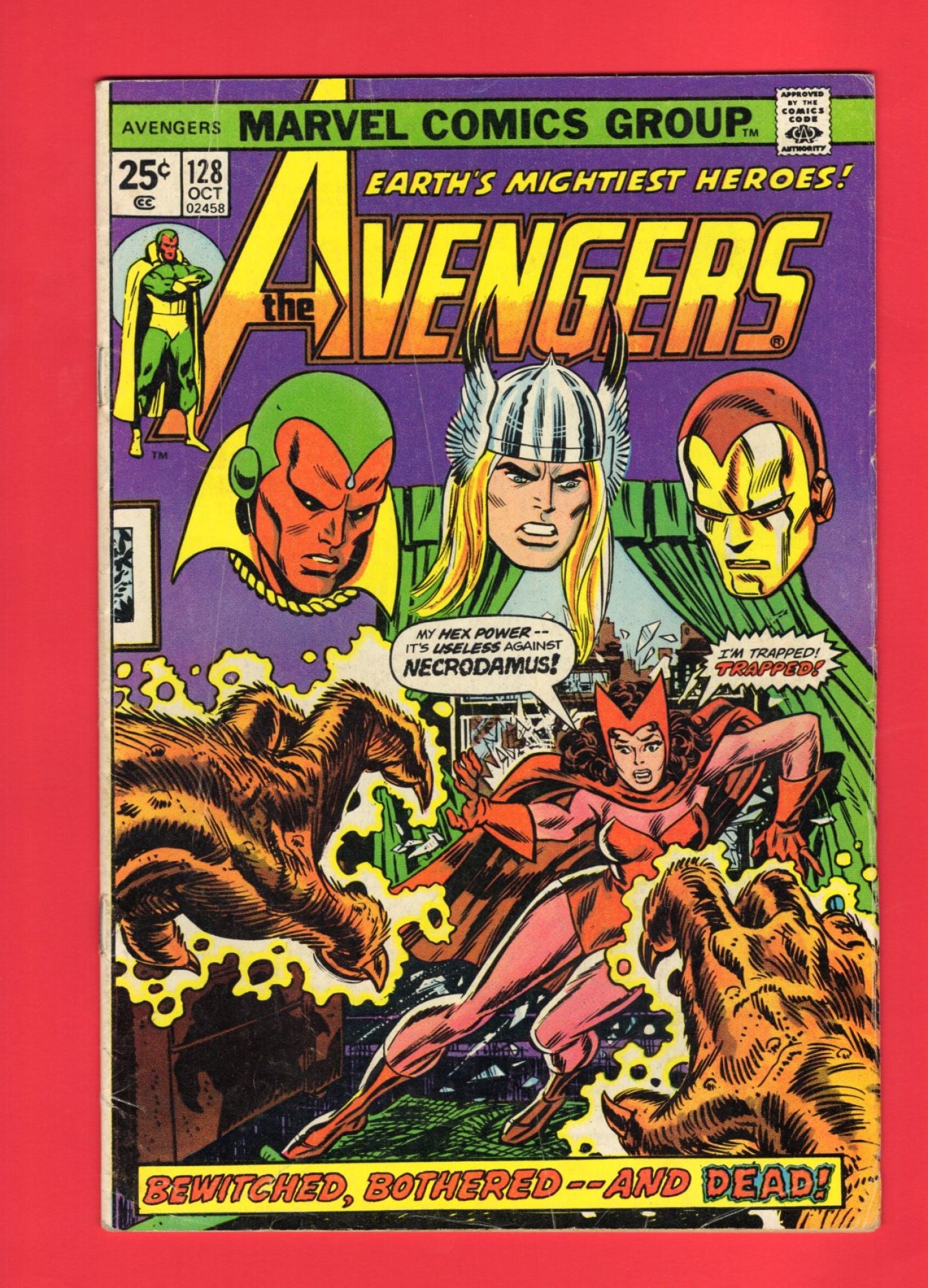 Avengers #128 (Oct 1974), 4.5 VG+