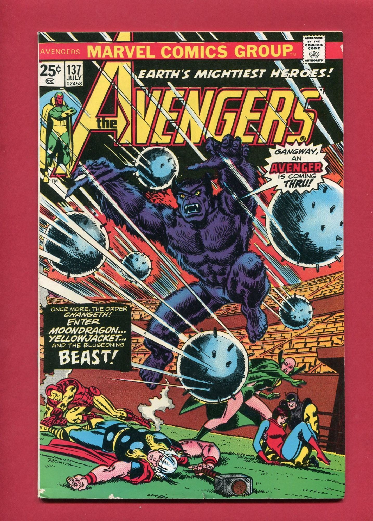 Avengers #137 (Jul 1975), 7.5 VF-