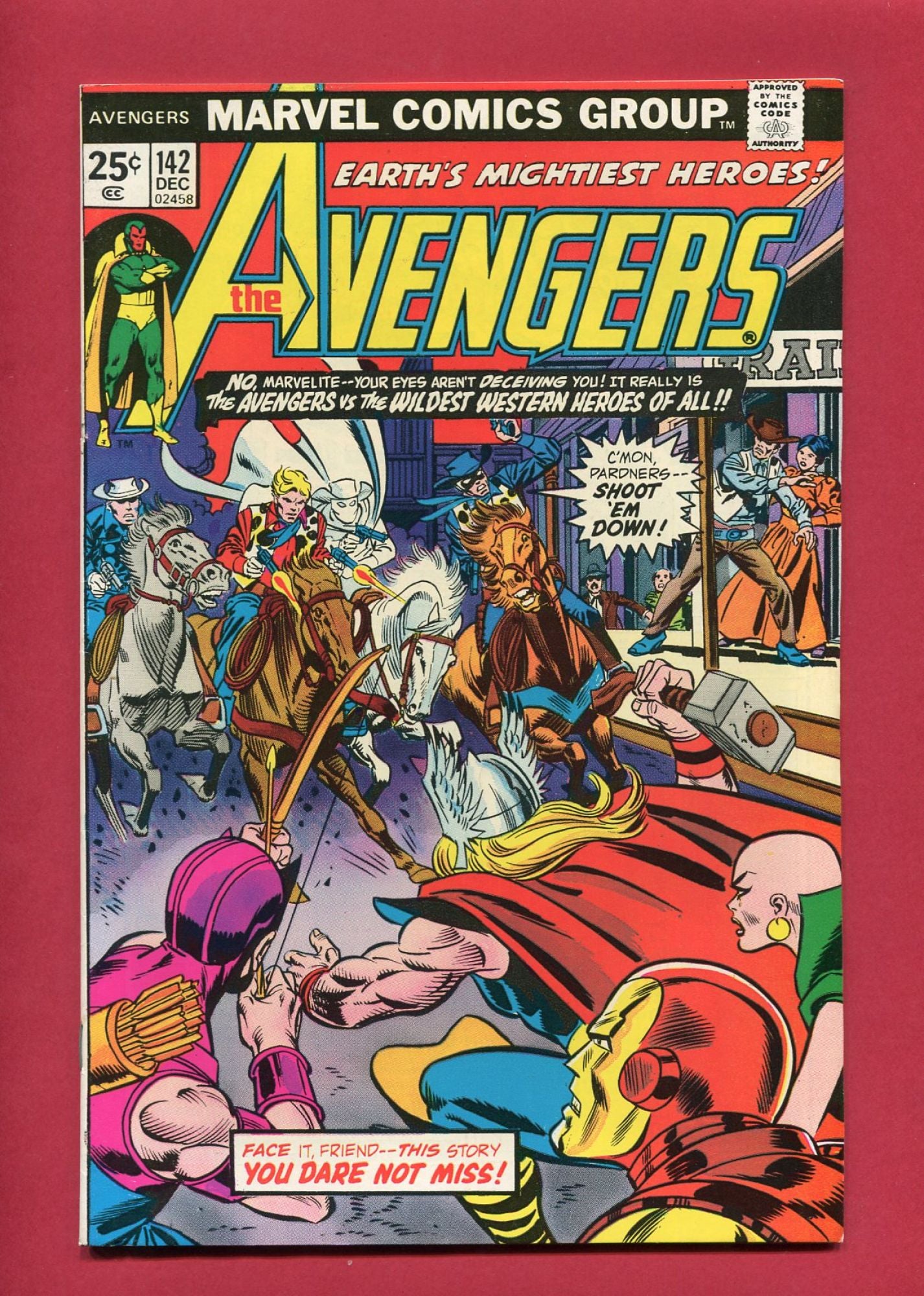Avengers #142 (Dec 1975), 8.5 VF+