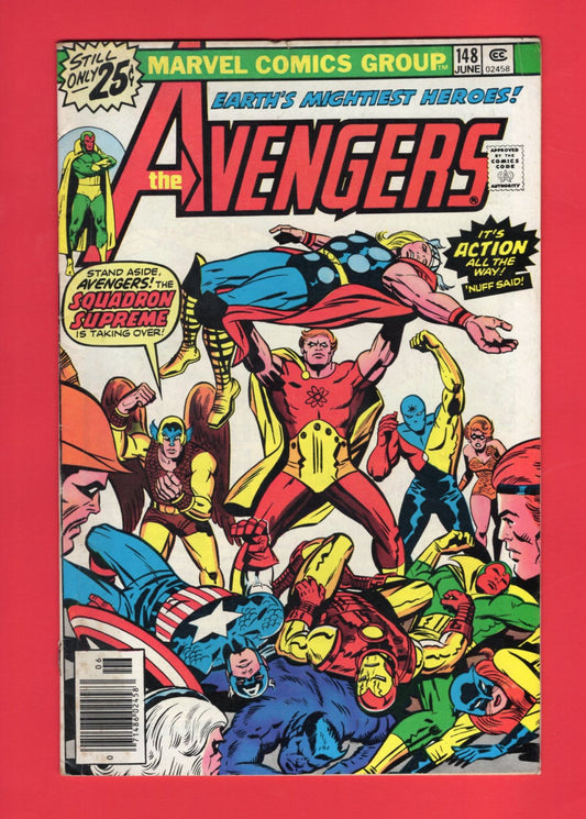 Avengers #148 (Jun 1976), 6.5 FN+ Newsstand