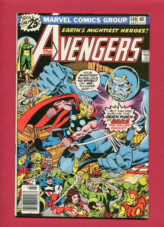 Avengers #149 (Jul 1976), 8.5 VF+ Newsstand