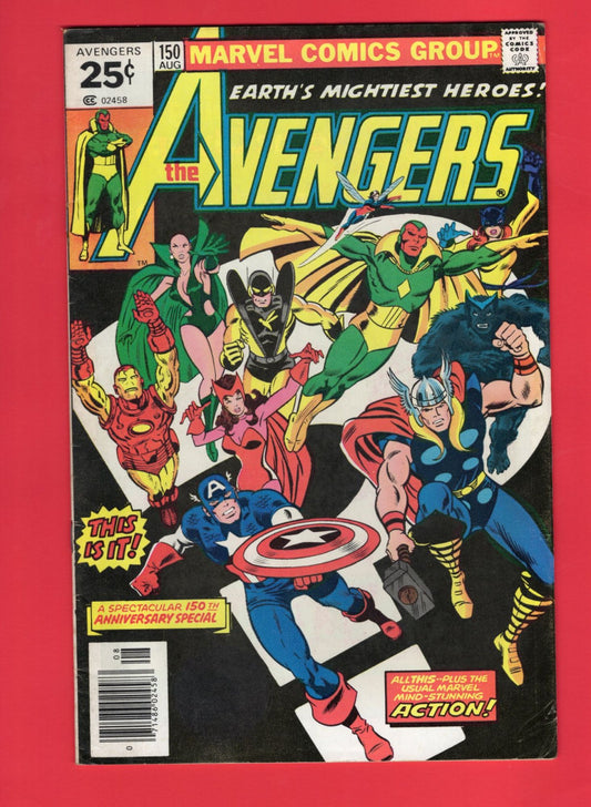 Avengers #150 (Aug 1976), 6.0 FN Newsstand