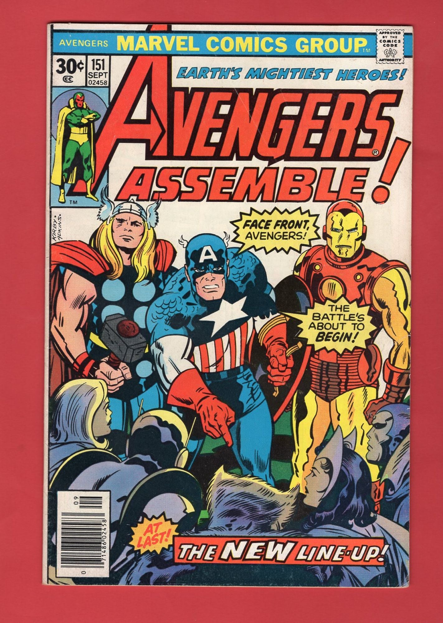 Avengers #151 (Sep 1976), 5.0 VG/FN Newsstand