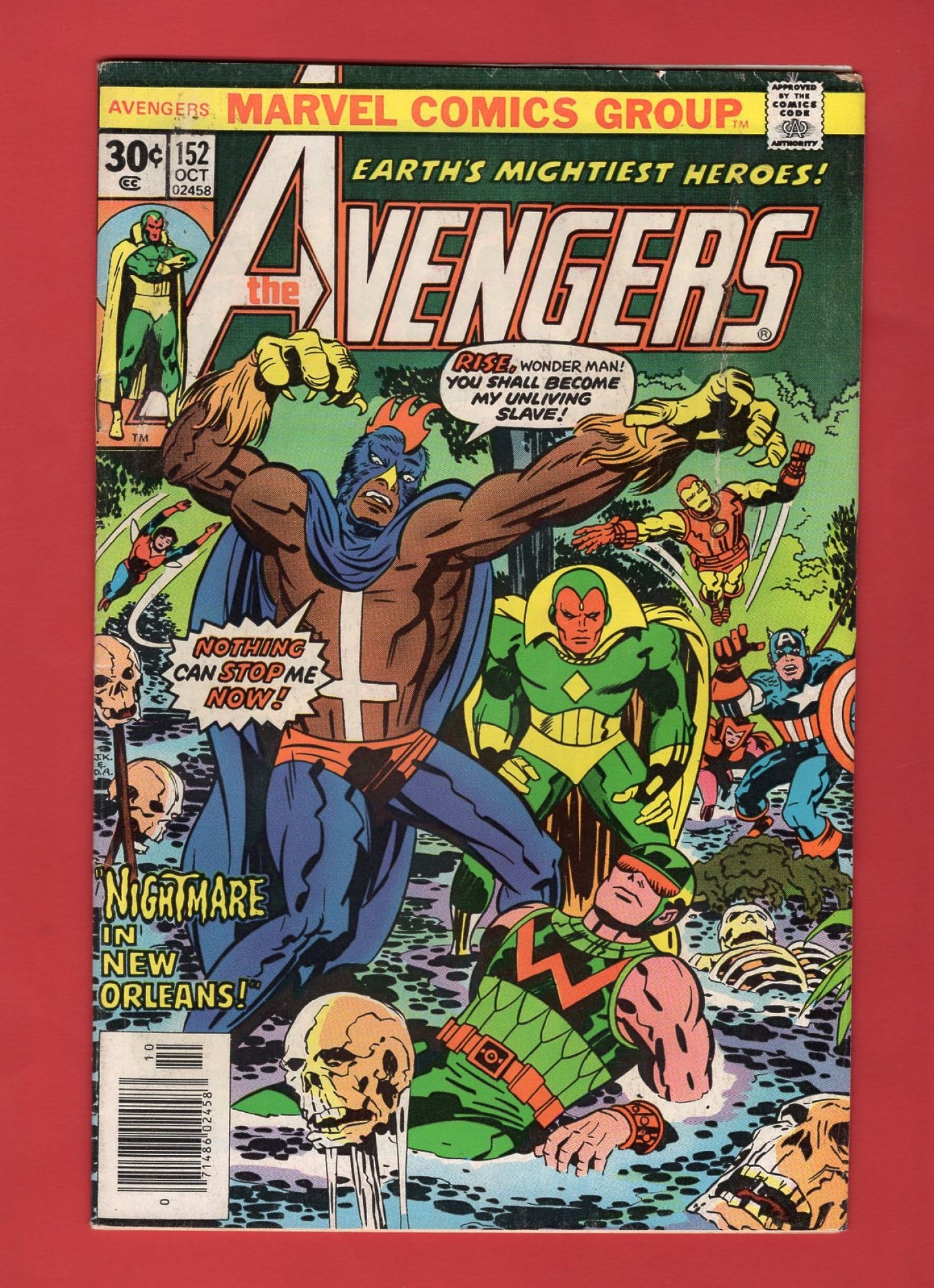 Avengers #152 (Oct 1976), 5.0 VG/FN Newsstand