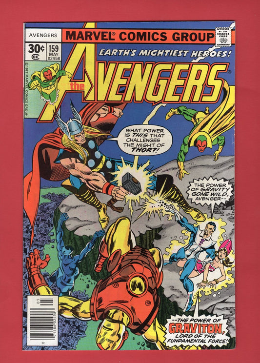 Avengers #159 (May 1977), 7.5 VF- Newsstand