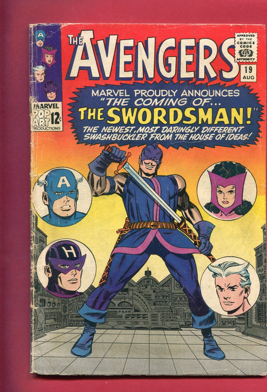 Avengers #19 (Aug 1965), 2.5GD+