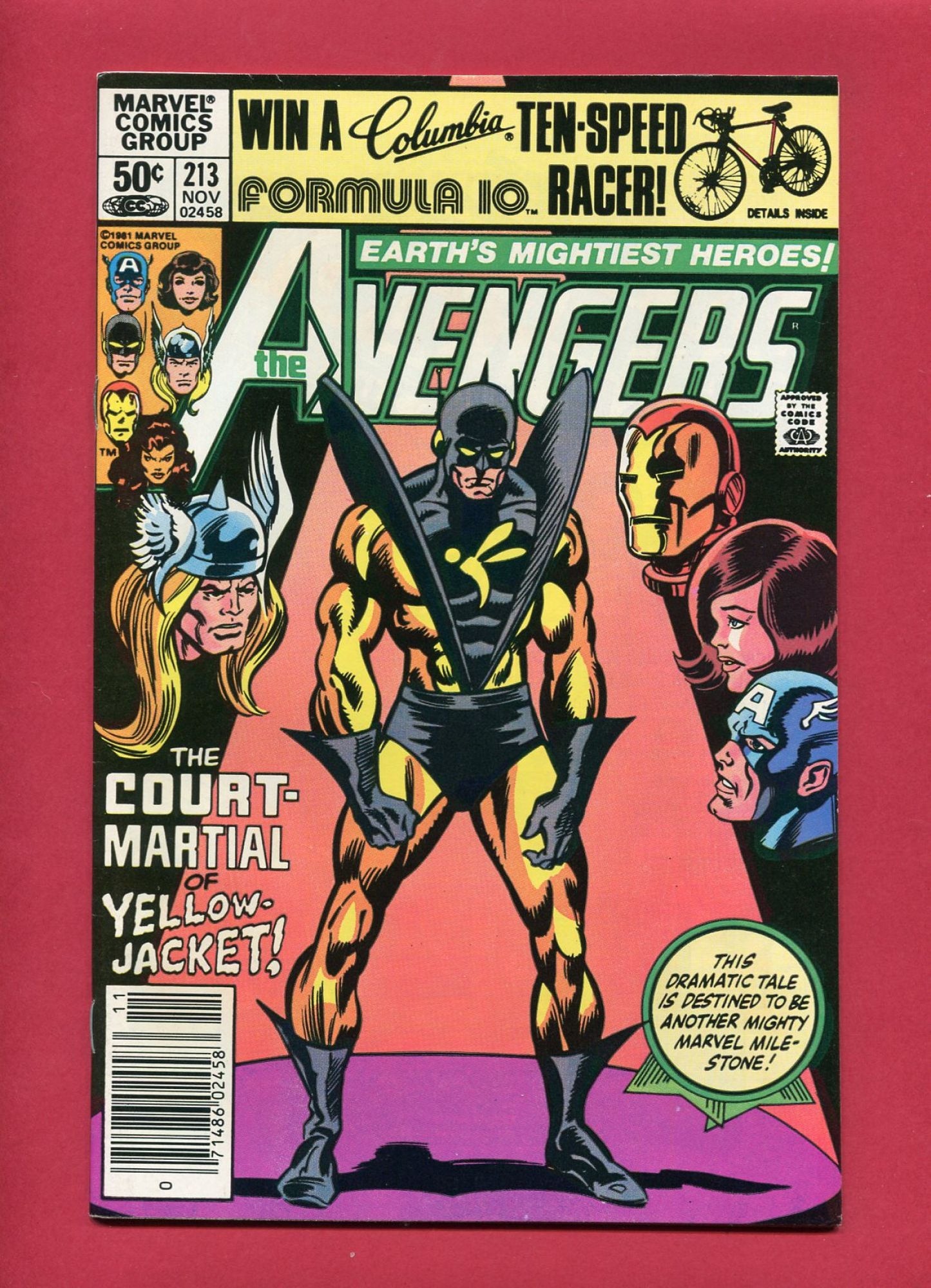 Avengers #213 (Nov 1981), 9.2 NM- Newsstand