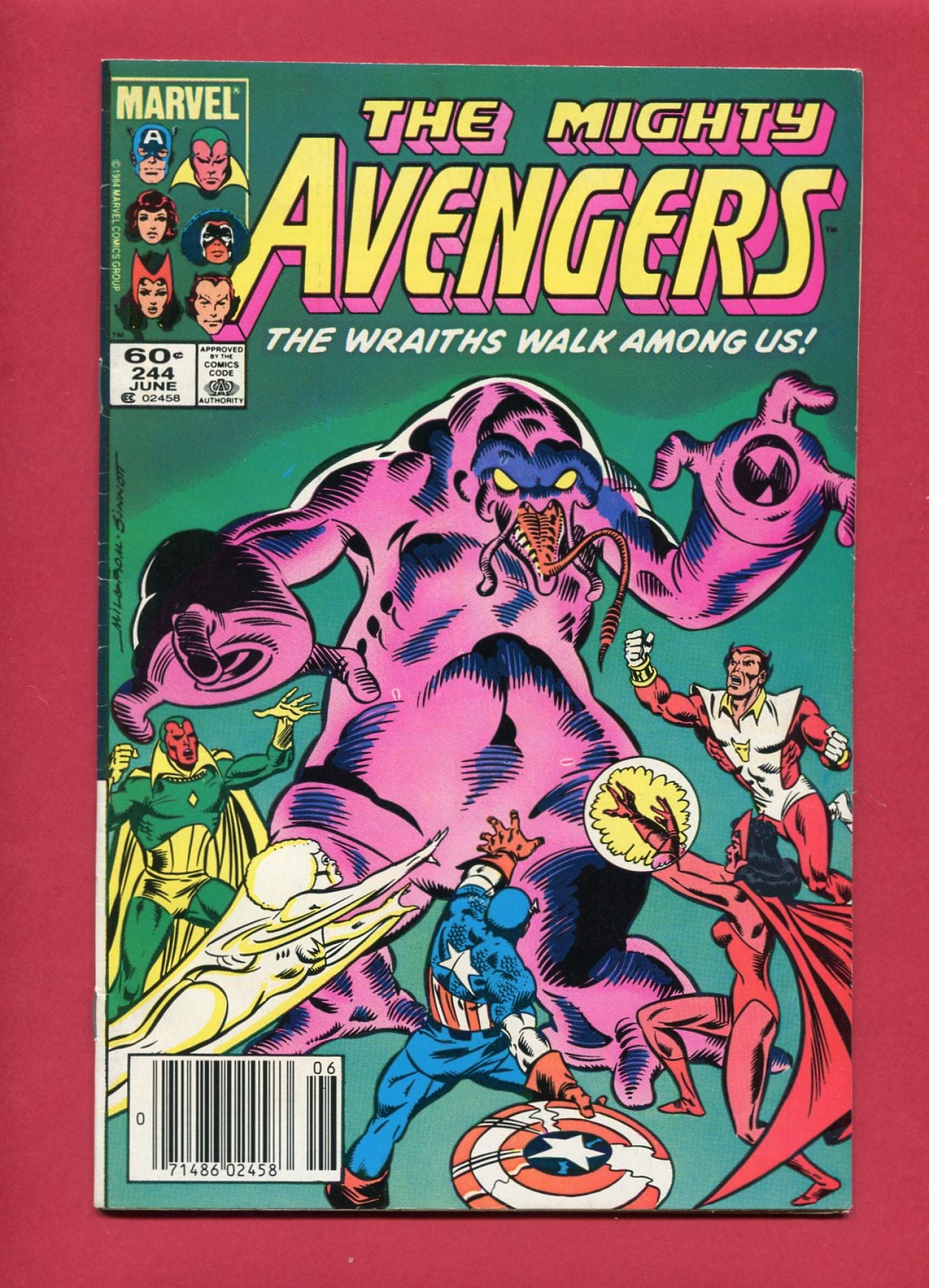 Avengers #244 (Jun 1984), 8.0 VF Newsstand