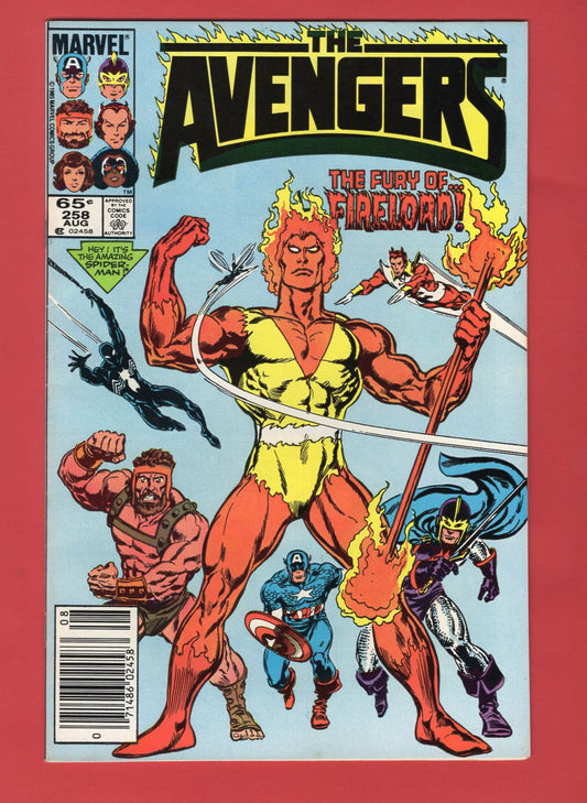Avengers #258 (Aug 1985), 8.0 VF Newsstand