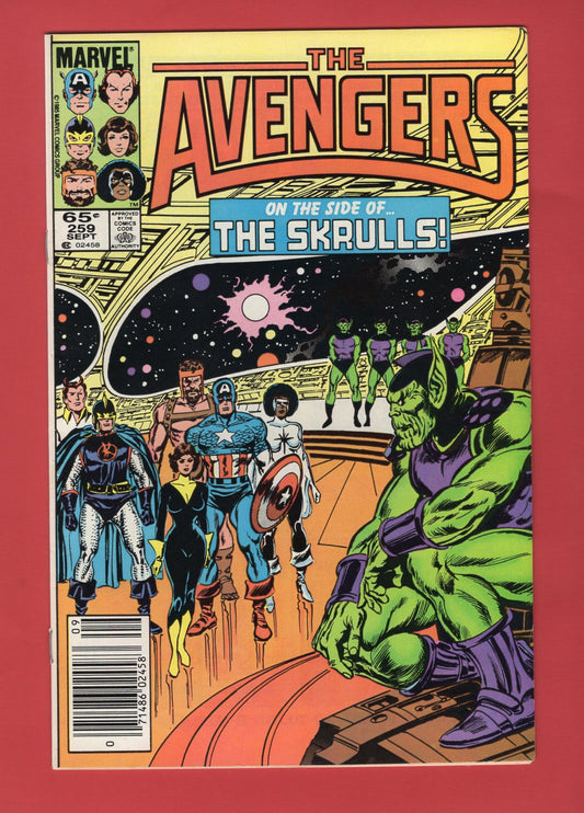 Avengers #259 (Sep 1985), 8.0 VF Newsstand