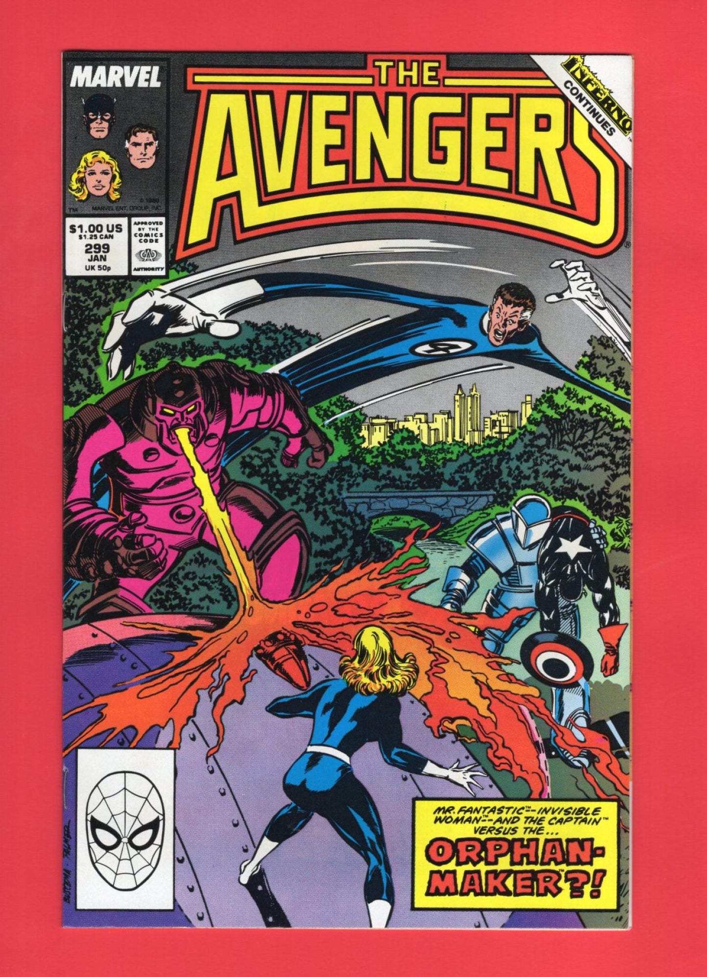 Avengers #299 (Jan 1989), 9.2 NM-