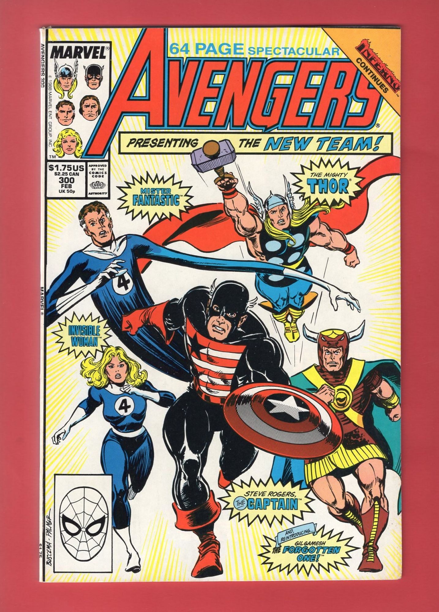 Avengers #300 (Feb 1989), 8.5 VF+