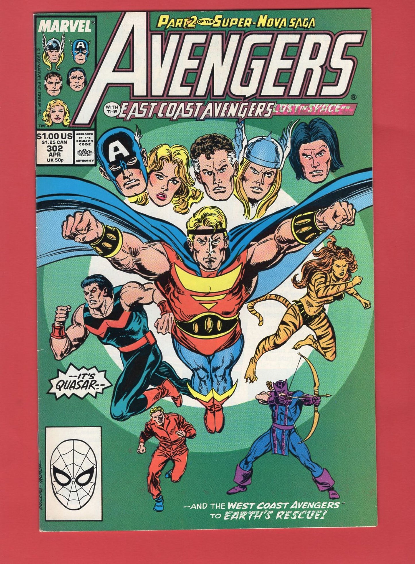 Avengers #302 (Apr 1989), 7.5 VF-