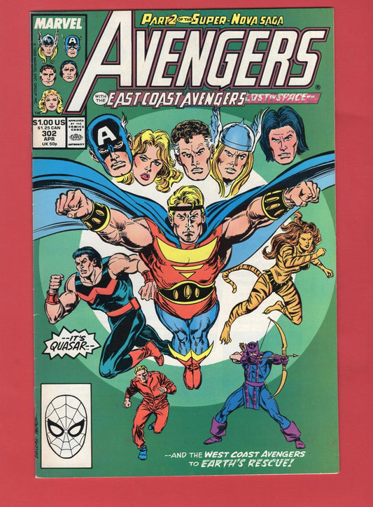 Avengers #302 (Apr 1989), 7.5 VF-