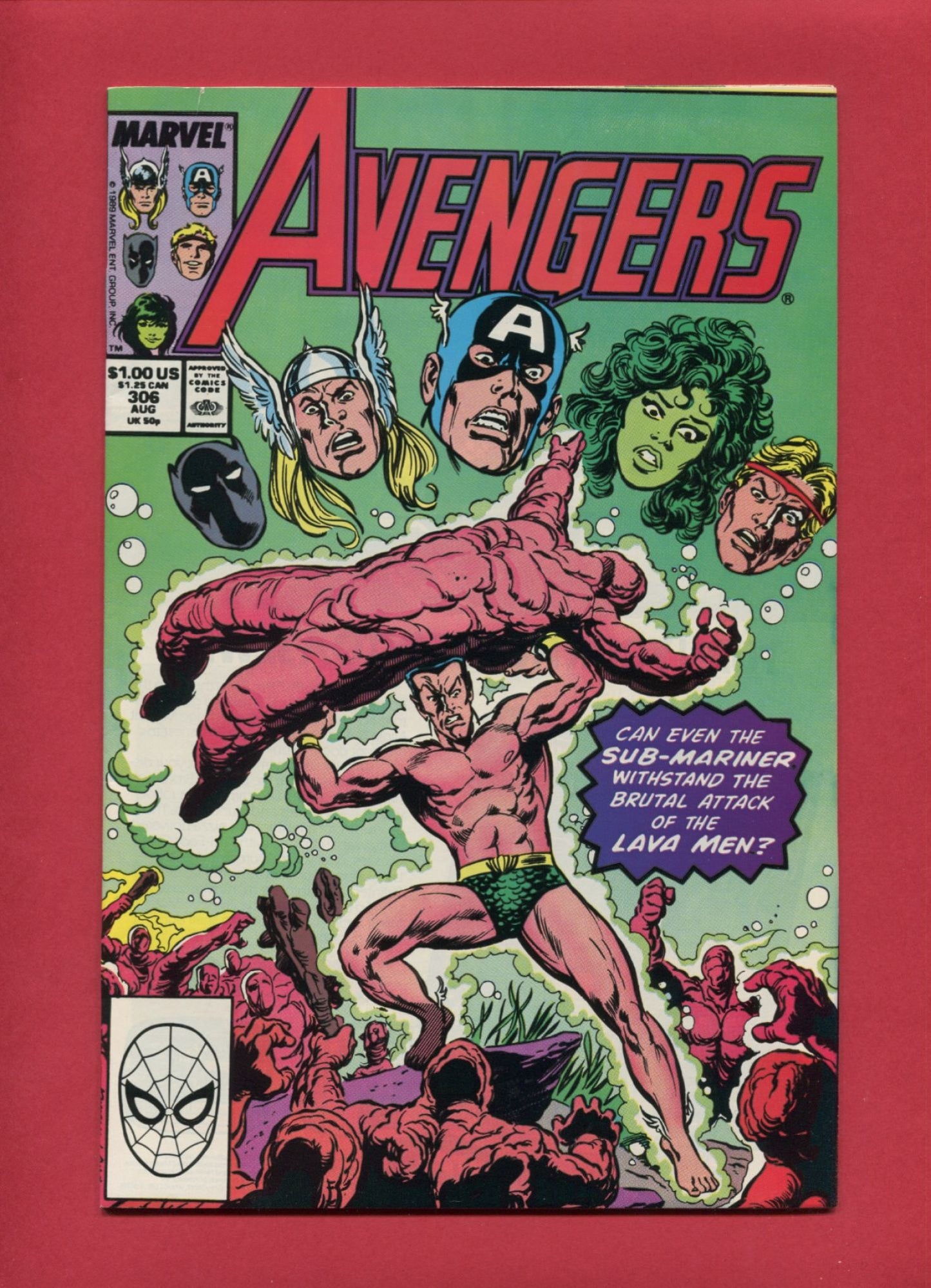 Avengers #306 (Aug 1989), 7.5 VF-