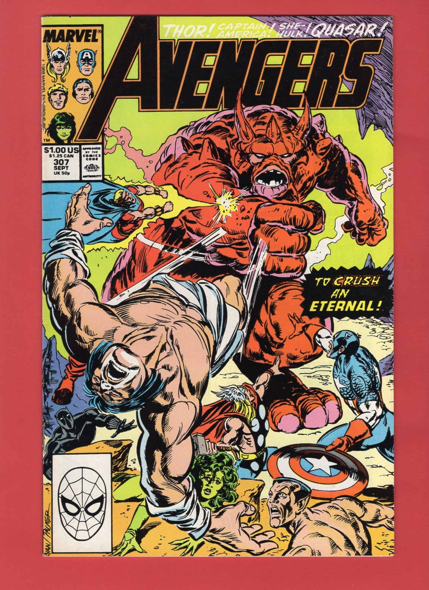 Avengers #307 (Sep 1989), 7.5 VF-