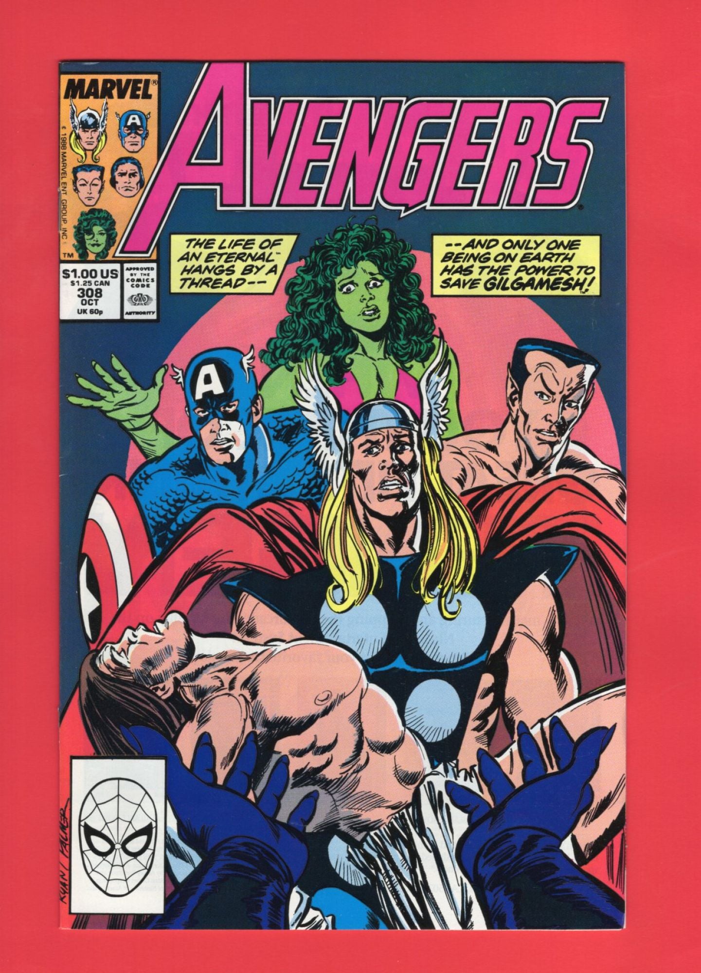 Avengers #308 (Oct 1989), 8.5 VF+