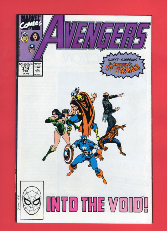 Avengers #314 (Feb 1990), 9.2 NM-