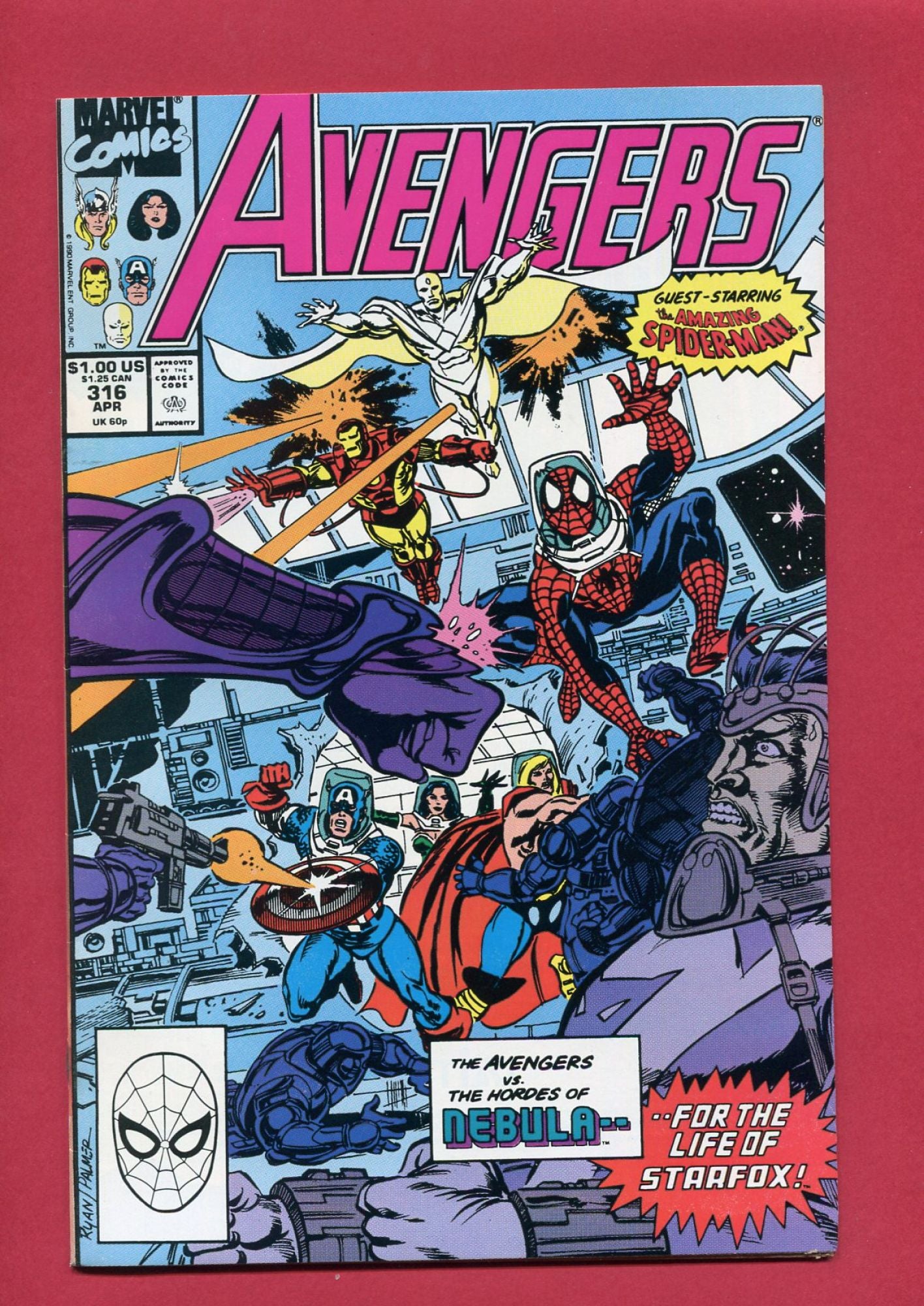Avengers #316 (Apr 1990), 6.5 FN+