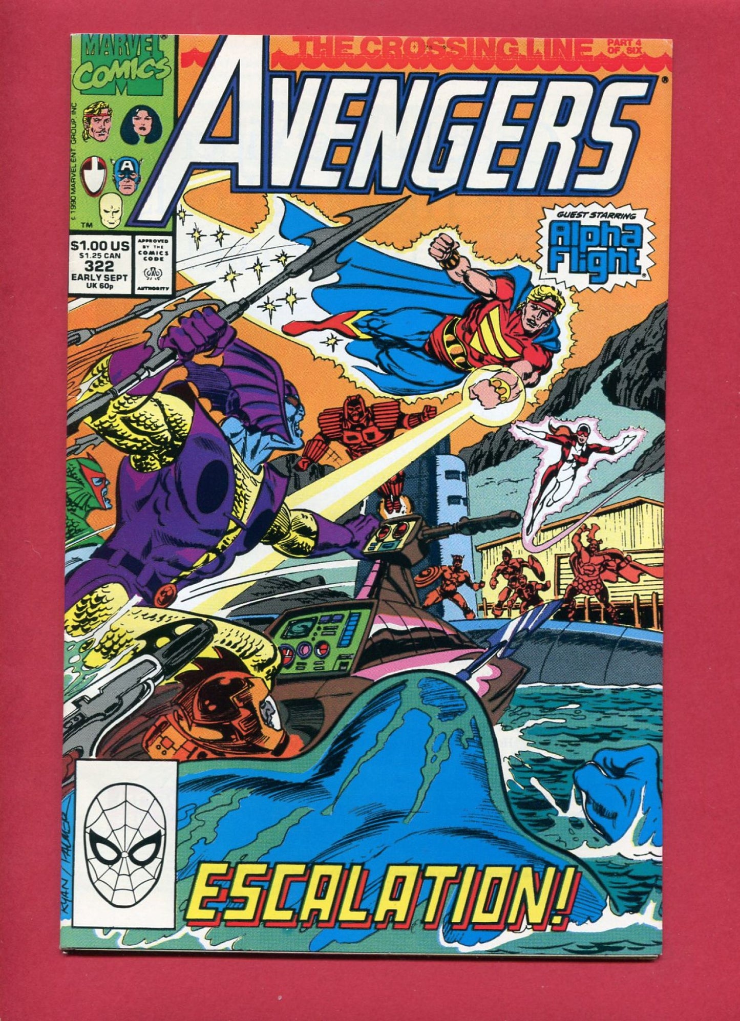 Avengers #322 (Sep 1990), 8.0 VF