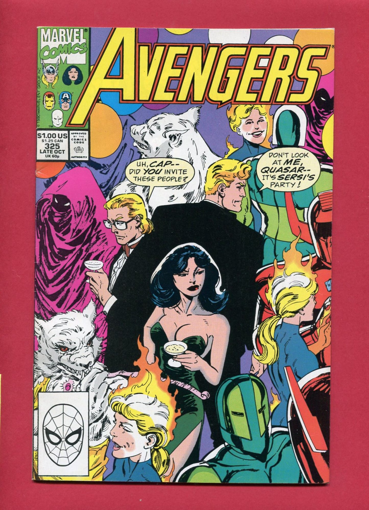 Avengers #325 (Oct 1990), 7.5 VF-