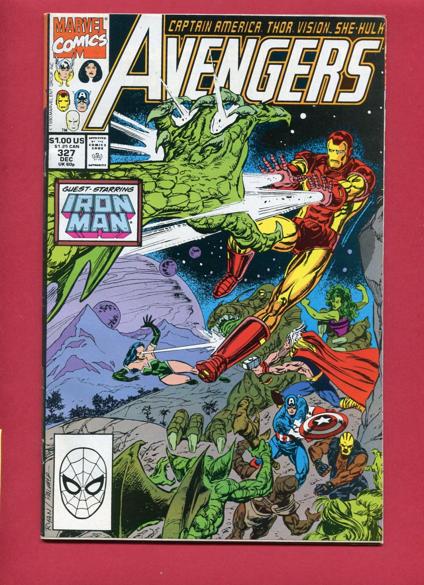 Avengers #327 (Dec 1990), 7.5 VF-