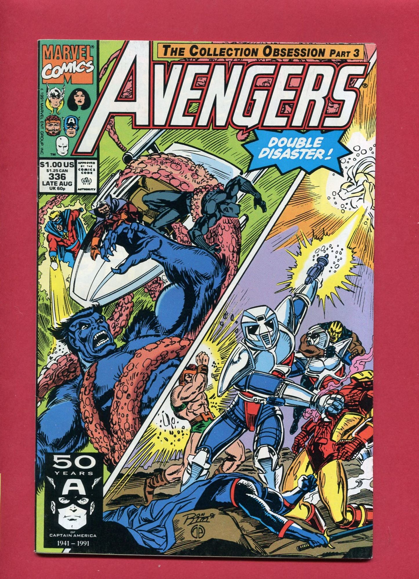 Avengers #336 (Aug 1991), 9.2 NM-