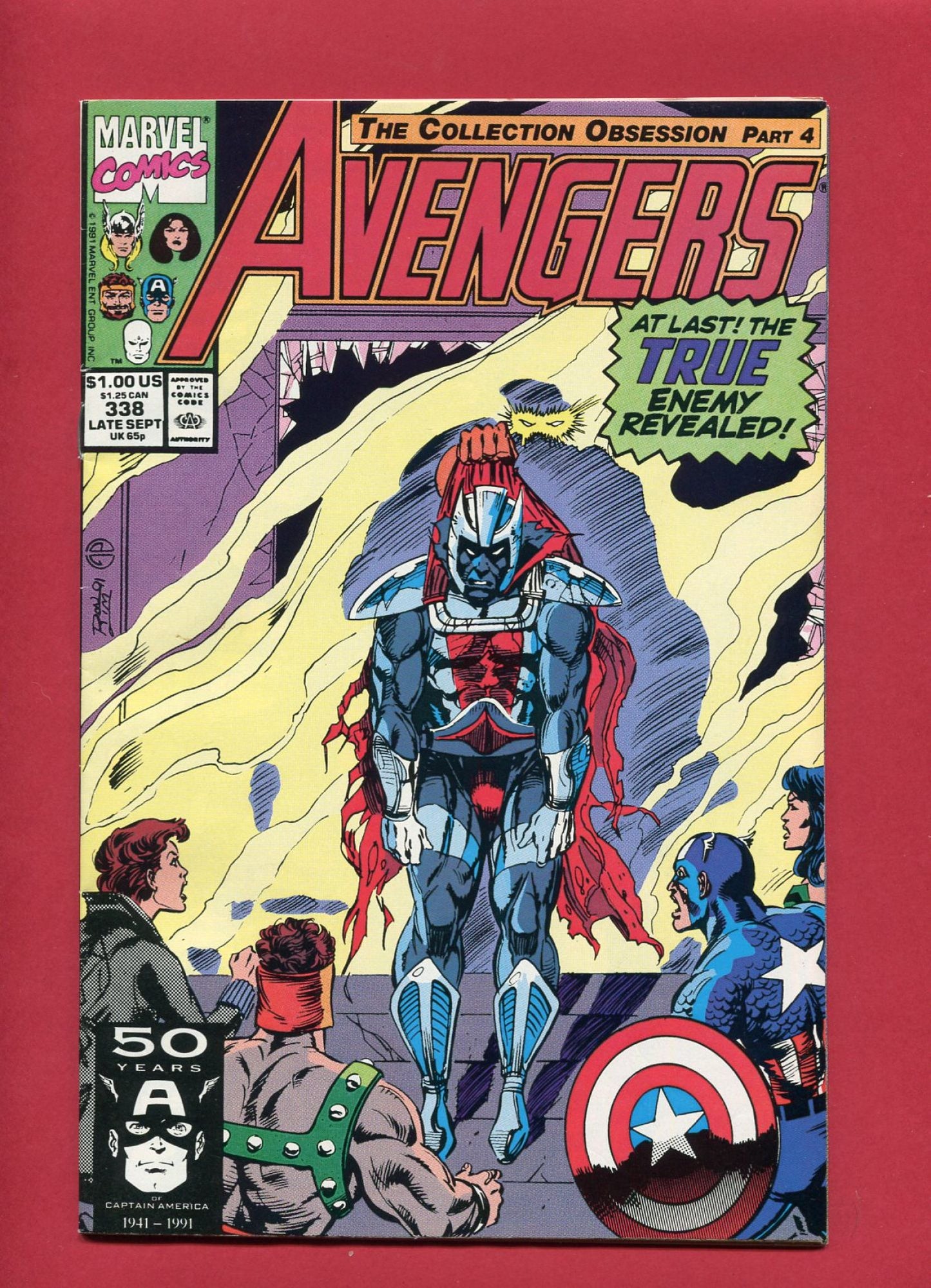 Avengers #338 (Sep 1991), 8.5 VF+