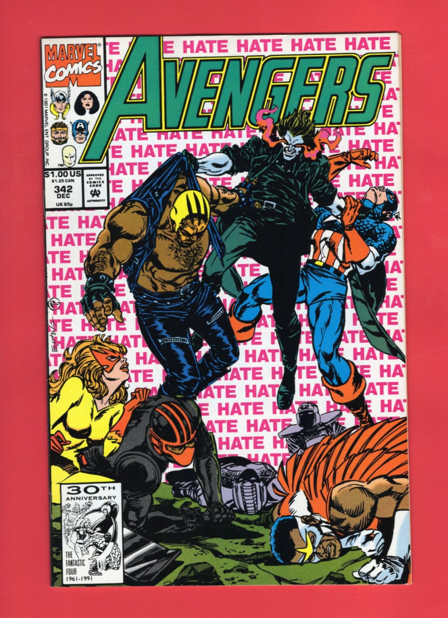 Avengers #342 (Dec 1991), 9.2 NM-