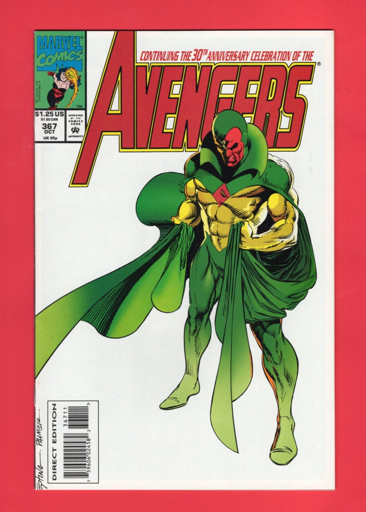Avengers #367 (Oct 1993), 9.2 NM-