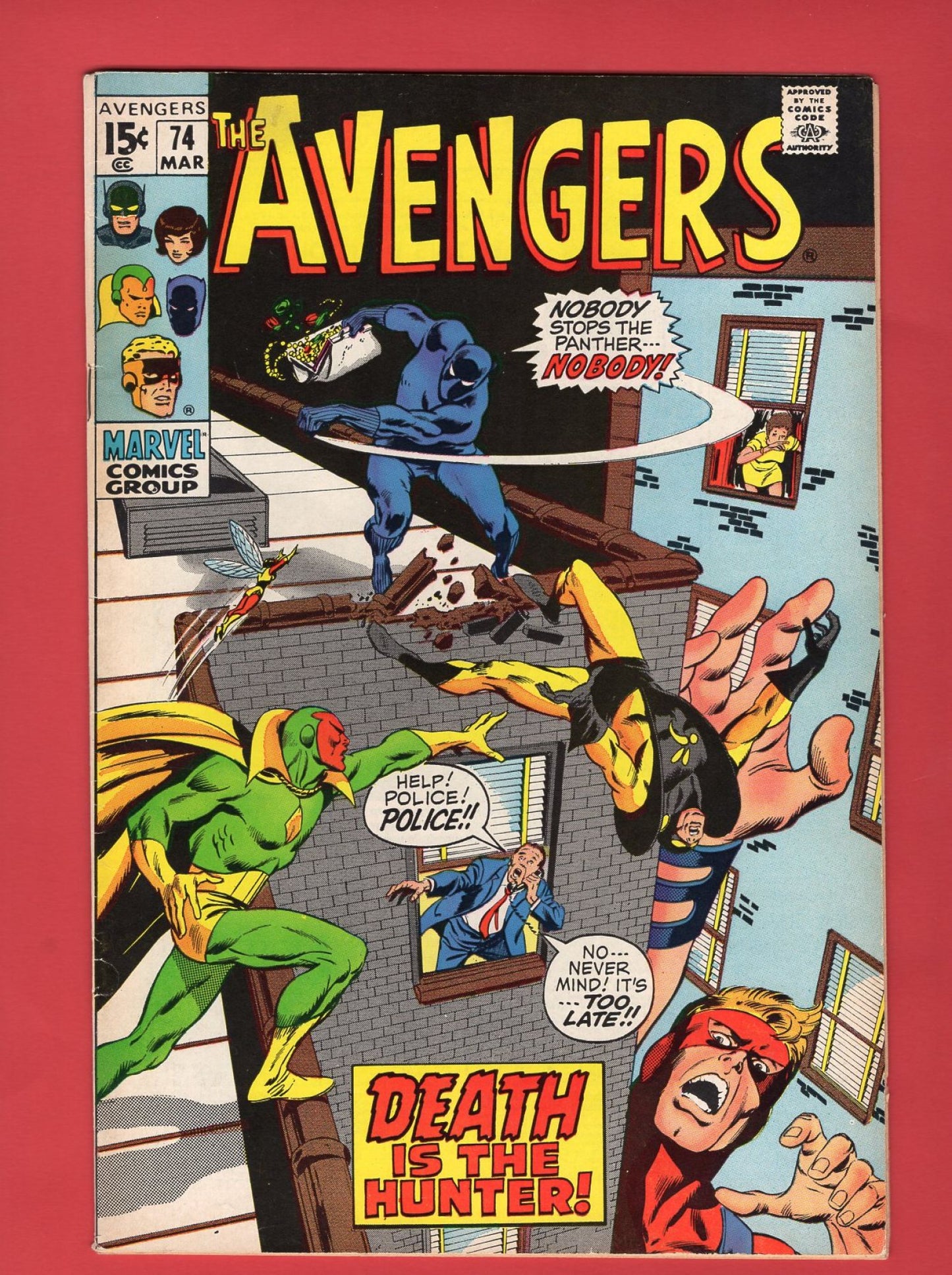 Avengers #74 (Mar 1970), 7.5 VF-