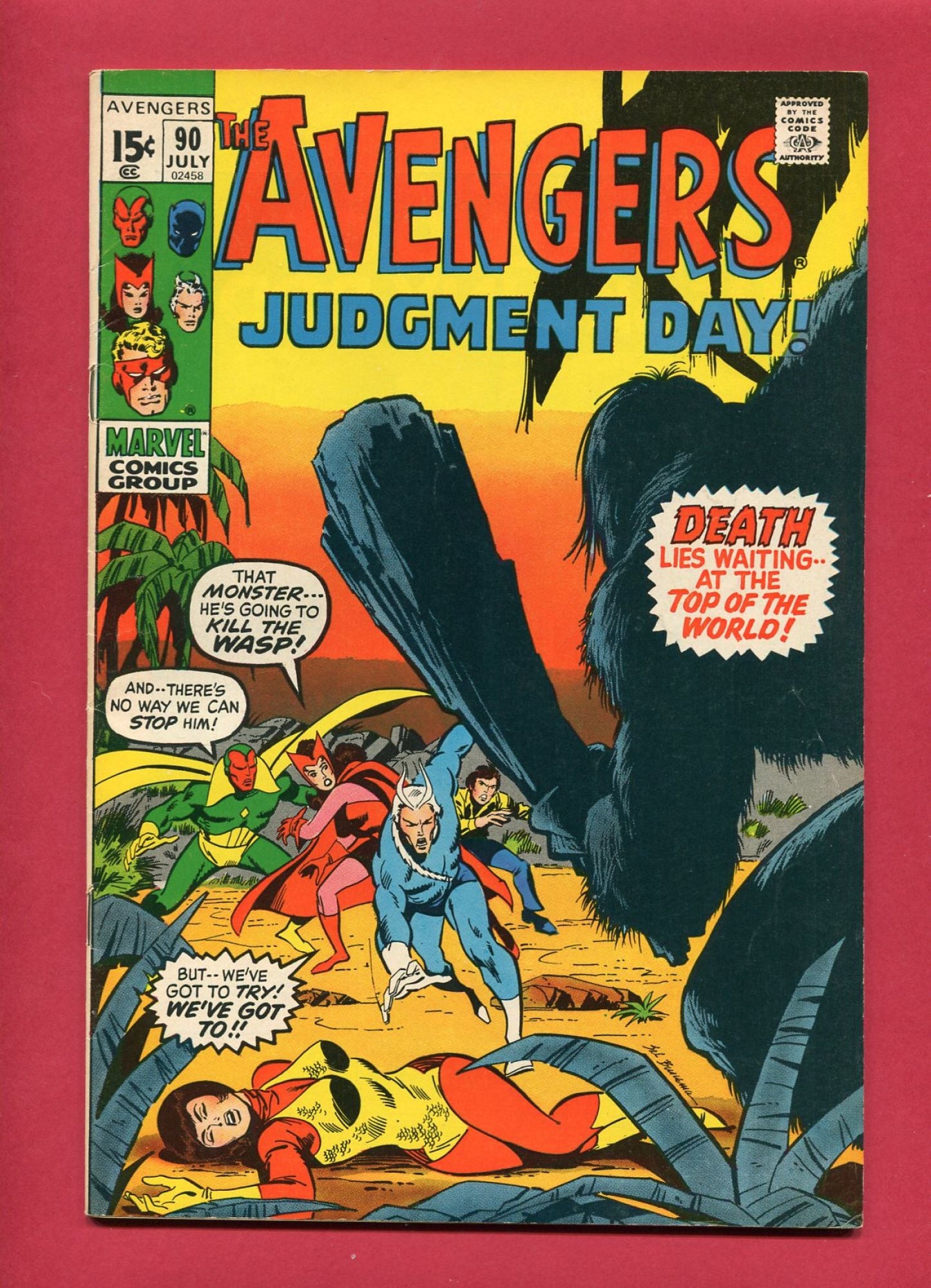 Avengers #90 (Jul 1971), 7.5 VF-
