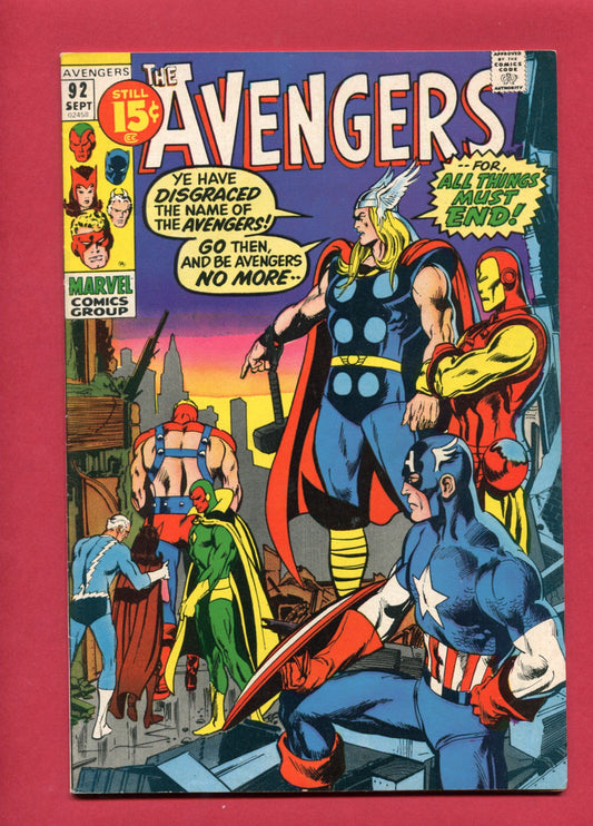 Avengers #92 (Sep 1971) 6.5 FN+