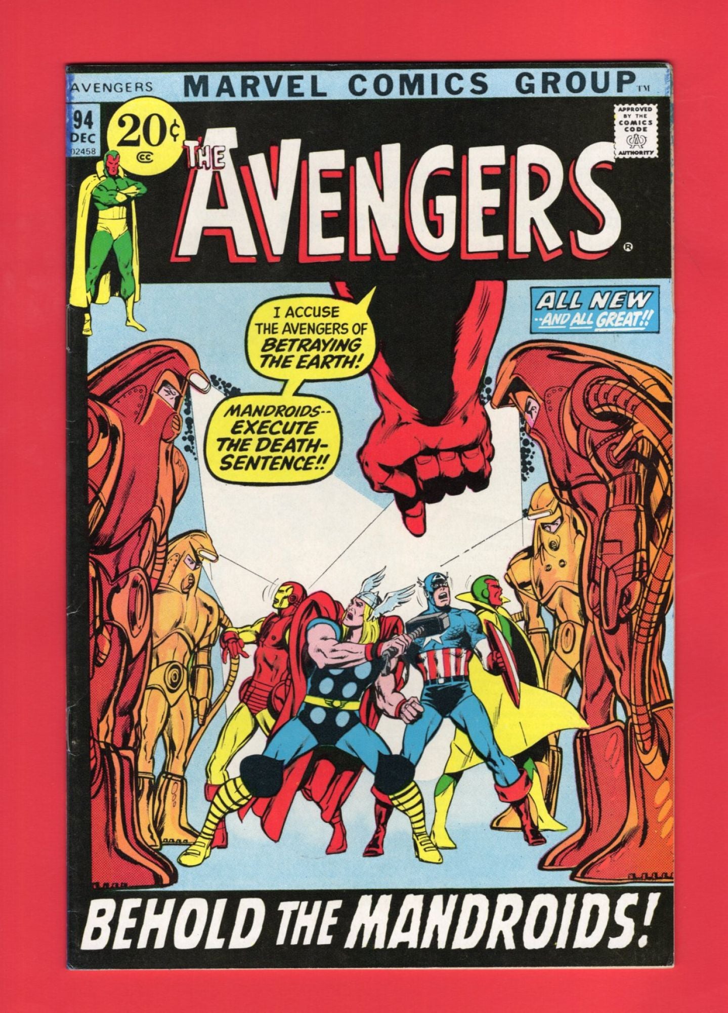 Avengers #94 (Dec 1971), 6.5 FN+