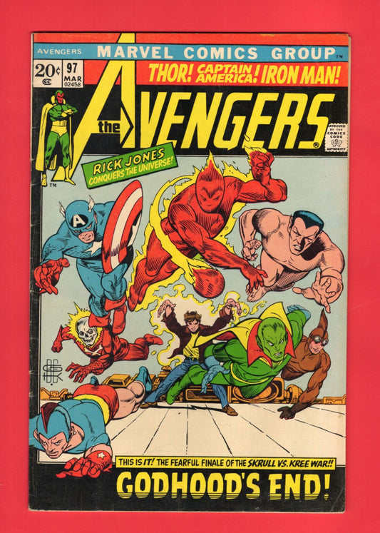 Avengers #97 (Mar 1972), 3.0 GD/VG