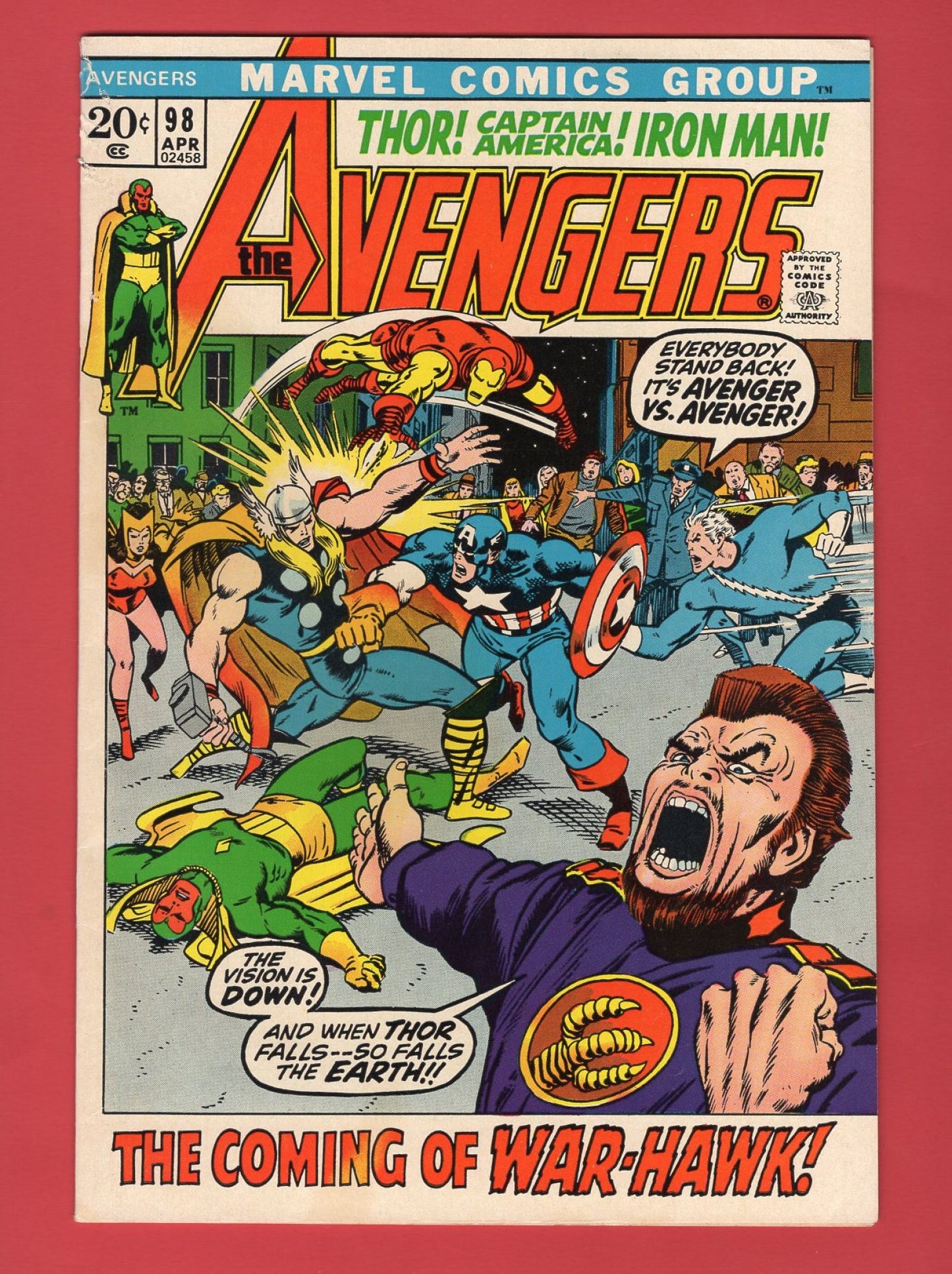 Avengers #98 (Apr 1972), 5.5 Fine-