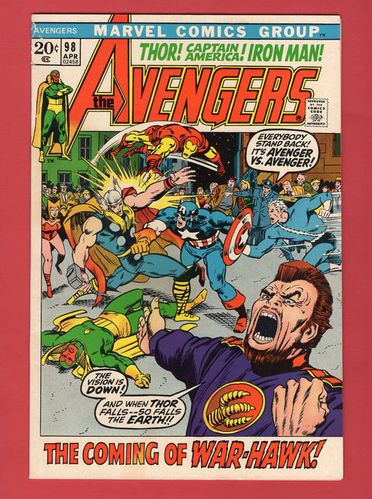 Avengers #98 (Apr 1972), 5.5 Fine-