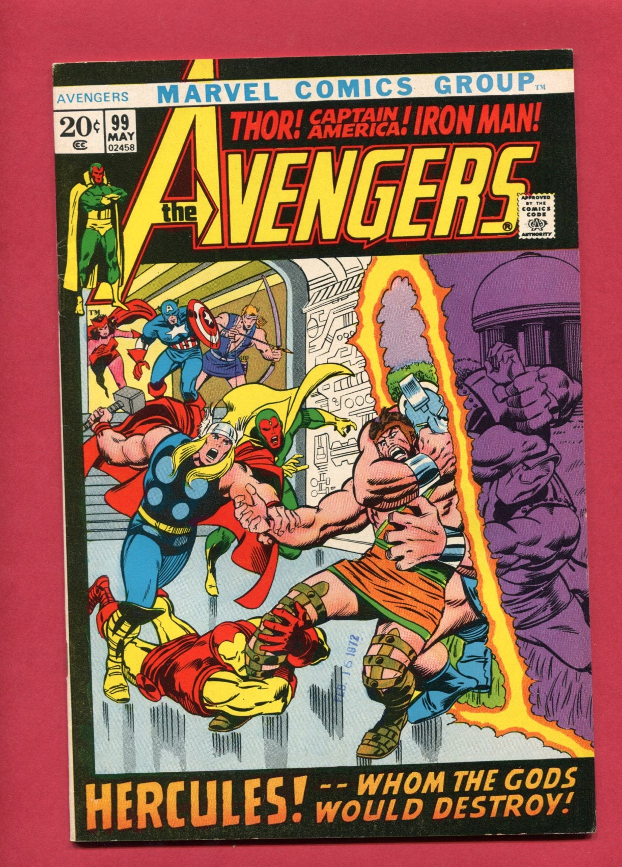 Avengers #99 (May 1972) 6.5 FN+
