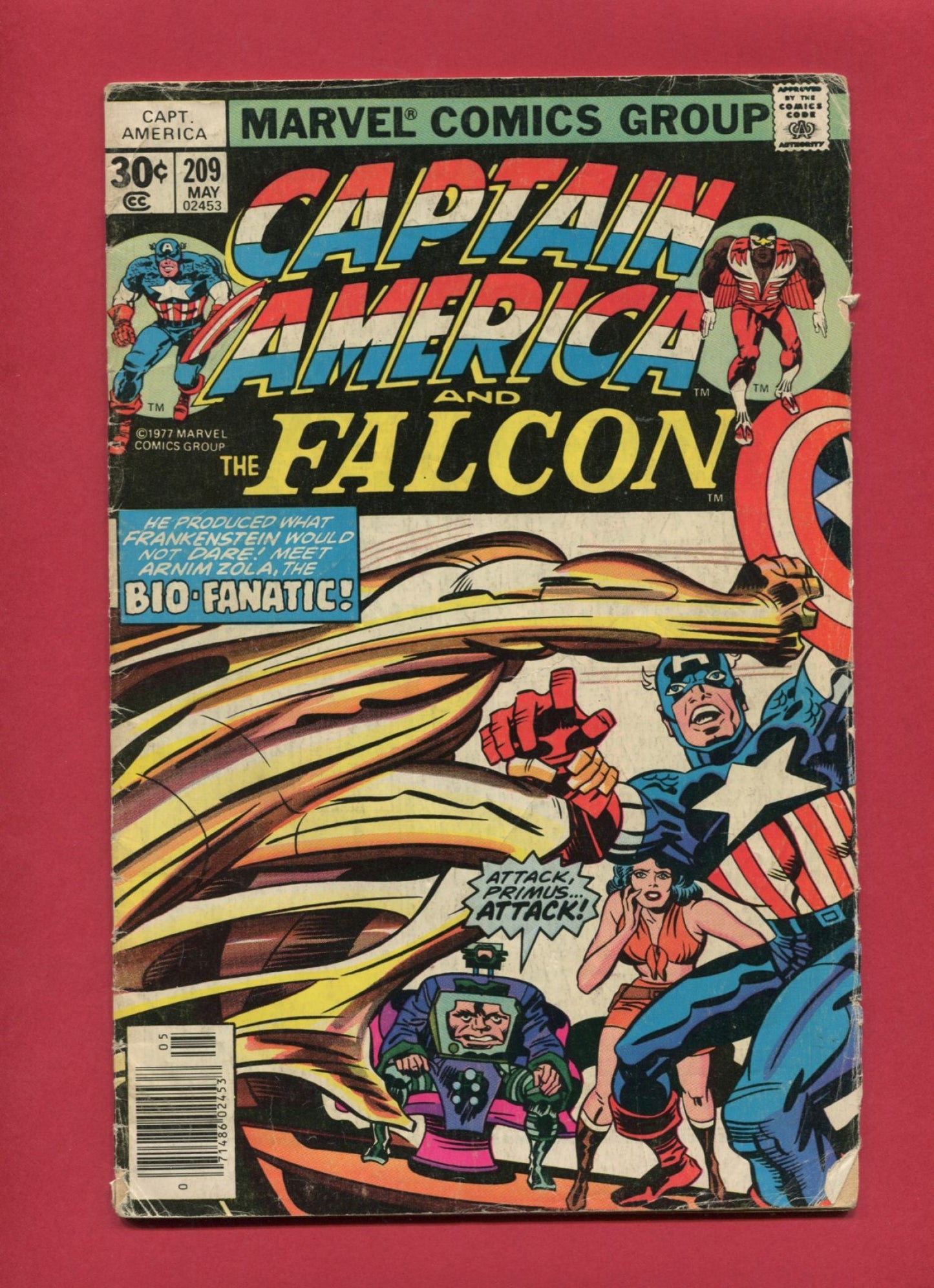 Captain America #209 (May 1977), 4.0 VG Newsstand