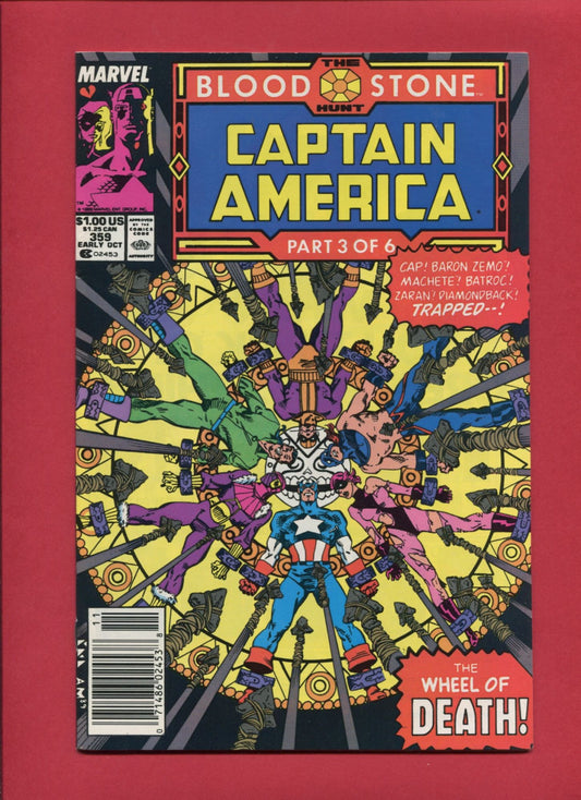 Captain America #359 (Oct 1989), 9.2 NM- Newsstand