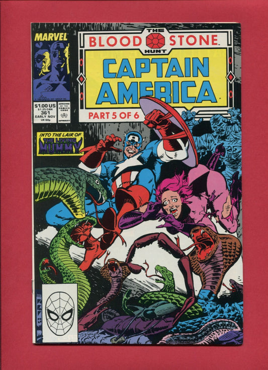 Captain America #361 (Nov 1989), 9.2 NM-