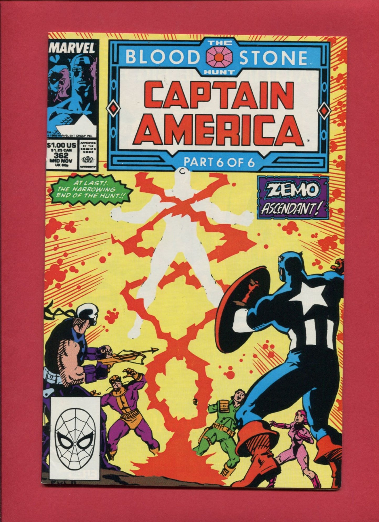 Captain America #362 (Nov 1989), 8.0 VF