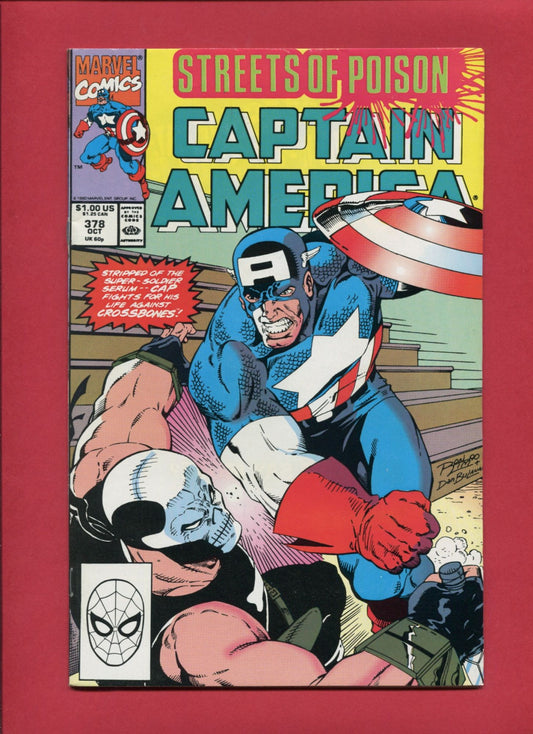 Captain America #378 (Oct 1990), 9.2 NM-