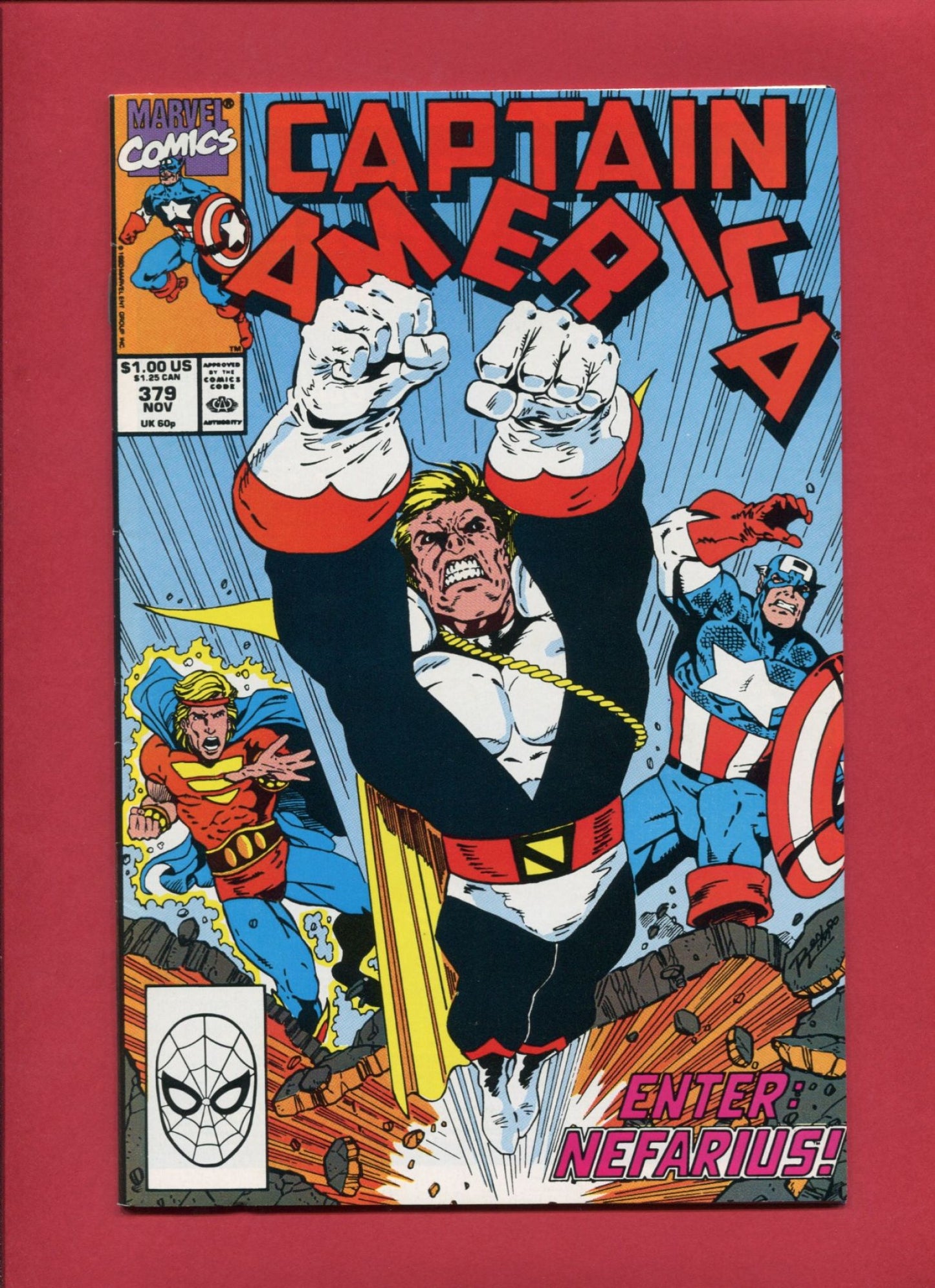 Captain America #379 (Nov 1990), 7.5 VF-