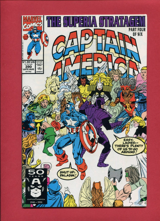 Captain America #390 (Aug 1991), 9.2 NM-